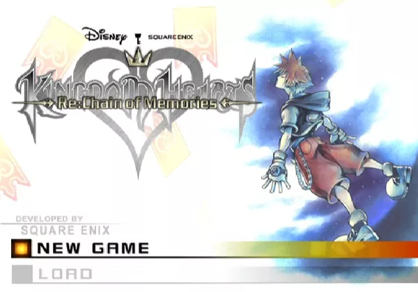 Kingdom Hearts: Re:Chain of Memories PlayStation 2 Main menu