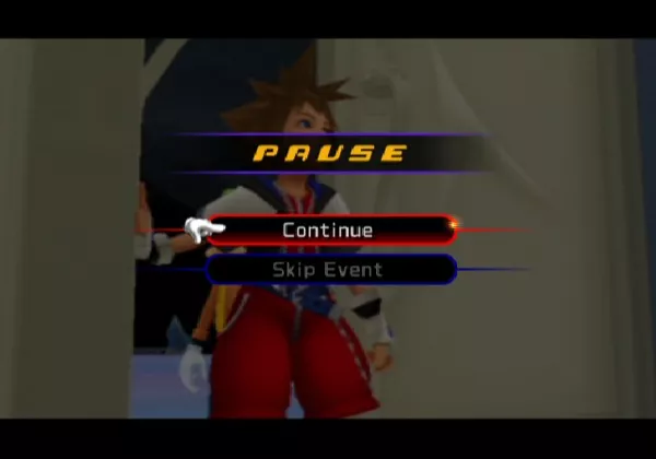 Kingdom Hearts: Re:Chain of Memories PlayStation 2 Cutscenes can be paused and skipped