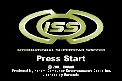 International Superstar Soccer Game Boy Advance Title screen