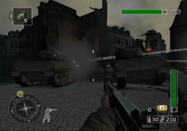Call of Duty: Finest Hour PlayStation 2 Our tanks are under attack