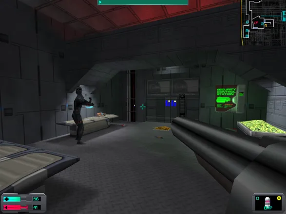 System Shock 2 Windows Practicing elegant dancing moves, honey?.. Nope. This assassin will throw discs at me until I die