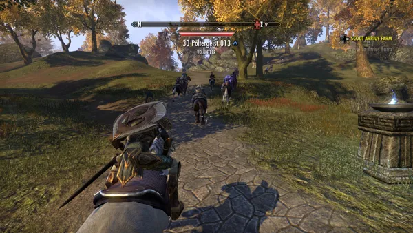 The Elder Scrolls Online: Tamriel Unlimited Xbox One Covenant forces on the way to a Pact controlled keep.