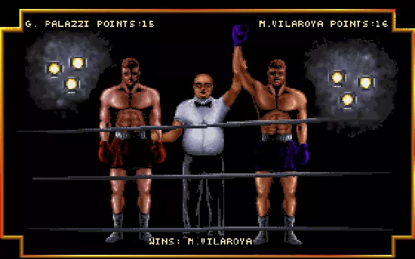 3D World Boxing  DOS And the winner is..
