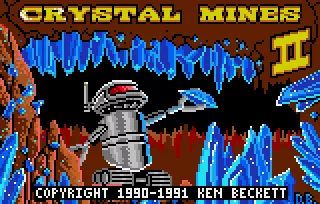Crystal Mines II Lynx Title screen