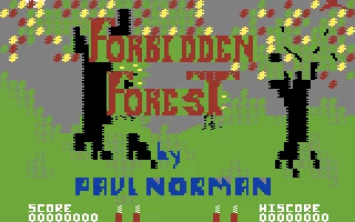 Forbidden Forest Commodore 64 Title screen