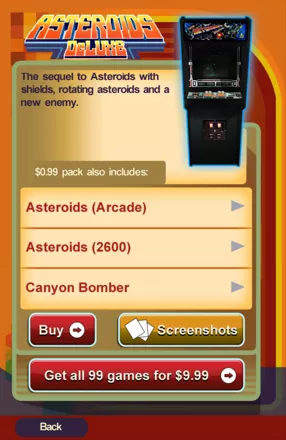 Atari&#x27;s Greatest Hits Android Detailed information about &#x3C;i&#x3E;Asteroids Deluxe&#x3C;/i&#x3E;