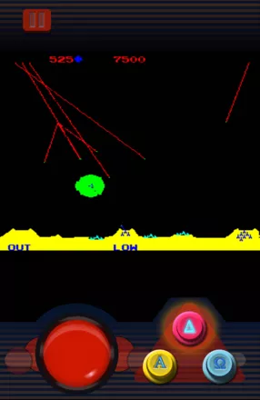 Atari&#x27;s Greatest Hits Android &#x3C;i&#x3E;Missile Command&#x3C;/i&#x3E;: I caught one just in time.