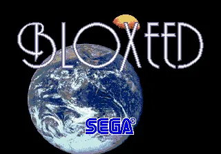 Bloxeed Arcade Title screen (Sega System 18 version)