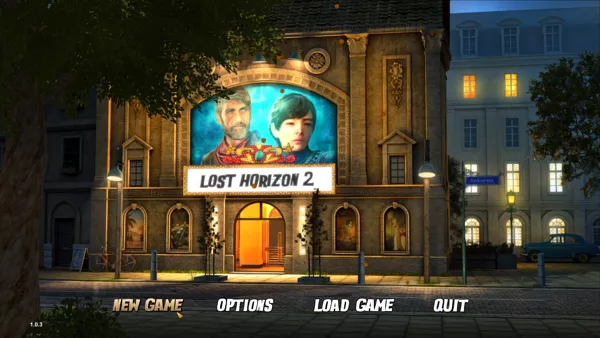 Lost Horizon 2 Windows Title and Main Menu