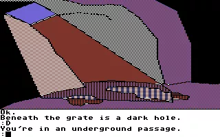 The Tracer Sanction Commodore 64 Underground passage.