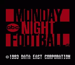 ABC Monday Night Football SNES Japanese title screen