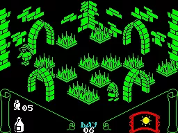 Knight Lore ZX Spectrum A Knight is patrolling this maze of spiked traps.