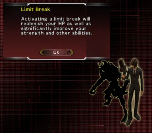 Dirge of Cerberus: Final Fantasy VII PlayStation 2 Oh wow, they got Limit Breaks.