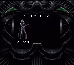 Batman Forever SNES Character Select