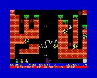 Mutant Monty ZX Spectrum Level 14: &#x3C;i&#x3E;&#x22;Welcome to Huncky&#x27;s Home&#x22;&#x3C;/i&#x3E;.&#x3C;br&#x3E;
Don&#x27;t have a clue what this sentence means.