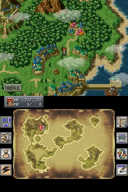 Chrono Trigger Nintendo DS World map.