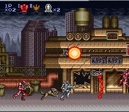 Contra III: The Alien Wars SNES Super Probotector&#x27;s unique protagonist