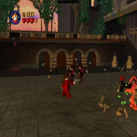 LEGO Star Wars: The Video Game PlayStation 2 Queen Amidala carries a blaster but it is very hard to aim her with any accuracy