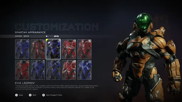 Halo 5: Guardians Xbox One Ah, I can change the armor type of my Spartan for multiplayer.