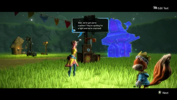 Project Spark Xbox One With the creation of the village, an NPC was placed. After choosing what has to be protected, a quest is given.