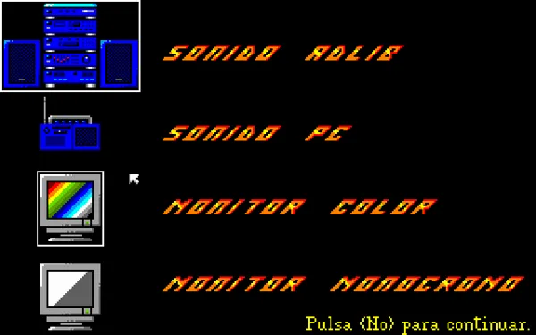 La Colmena DOS Select sound and graphics
