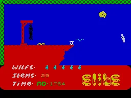 Kokotoni Wilf ZX Spectrum Gallows.