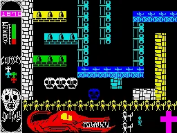 Go to Hell ZX Spectrum Magenta cross.
