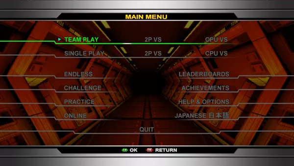 The King of Fighters 2002: Unlimited Match Windows Main menu