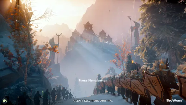 Dragon Age: Inquisition Xbox One The main menu