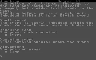 Zork III: The Dungeon Master Commodore 16, Plus/4 Discover the inventory