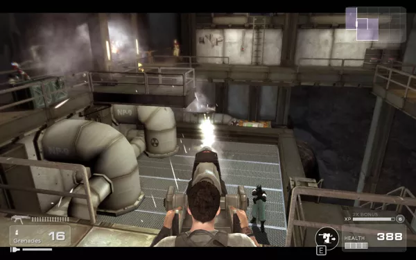 Shadow Complex: Remastered Windows A section of the game where you control a turret gun.