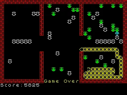 Slippery Sid ZX Spectrum Sheet n&#xBA; 7: Game Over.