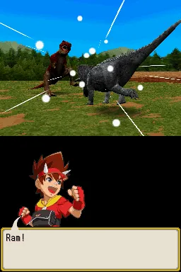Dinosaur King Nintendo DS The Triceratops tackles the T-Rex.