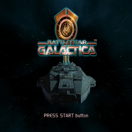 Battlestar Galactica PlayStation 2 The title screen