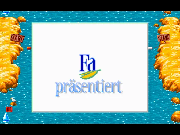 Surfen mit der jungen Fa  DOS Title screen.