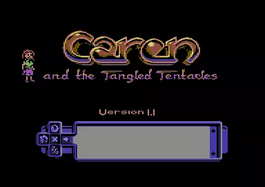 Caren and the Tangled Tentacles Commodore 64 Title screen