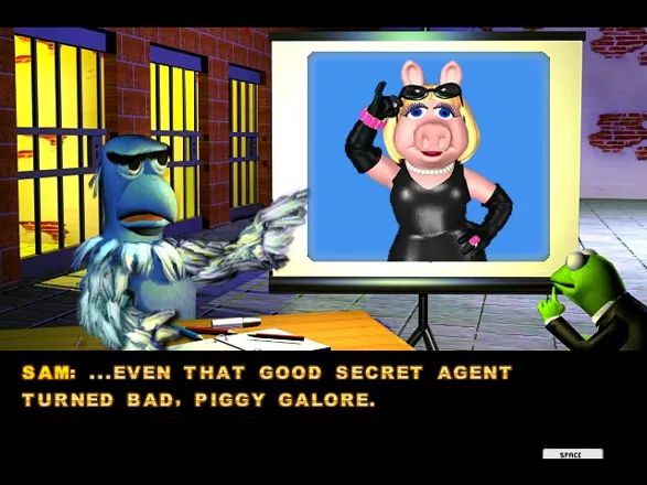 Spy Muppets: License to Croak Windows Briefed by agent Patriot (Sam the Eagle).