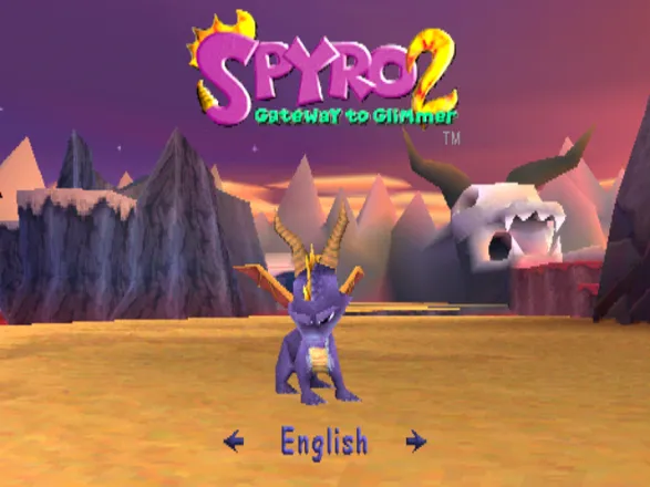 Spyro 2: Ripto&#x27;s Rage! PlayStation Title Screen (European version)