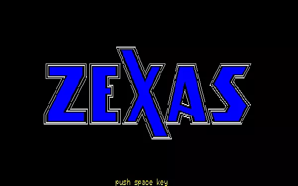 Zexas PC-88 Title screen