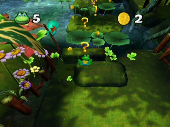 Frogger Beyond GameCube The tutorial level shows you how to play.