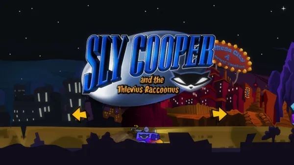 The Sly Collection PlayStation 3 Sly Cooper 1 highlighted in collection menu
