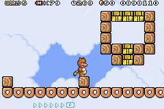 Super Mario Advance 4: Super Mario Bros. 3 Game Boy Advance Tanooki Mario, it has also an special ability, not only fly.