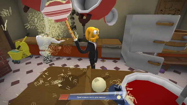Octodad: Dadliest Catch Windows Bonus story - trying to cook some pizza