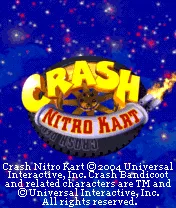 Crash Nitro Kart N-Gage Game logo.