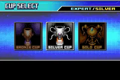 F-Zero: GP Legend Game Boy Advance Cup select.