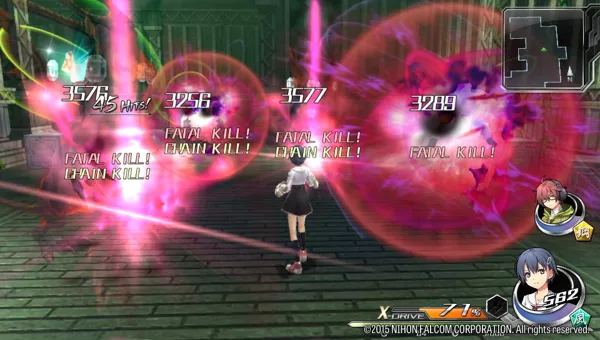 Tokyo Xanadu PS Vita Different characters can perform different special attacks (Trial version)