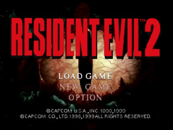 Resident Evil 2 Nintendo 64 Title screen.