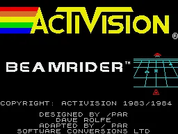 Beamrider ZX Spectrum Loading screen