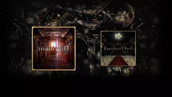 Pure Evil: 2-pack PlayStation 4 Main menu, Resident Evil 0 selected