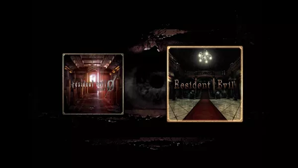 Pure Evil: 2-pack PlayStation 4 Main menu, Resident Evil selected